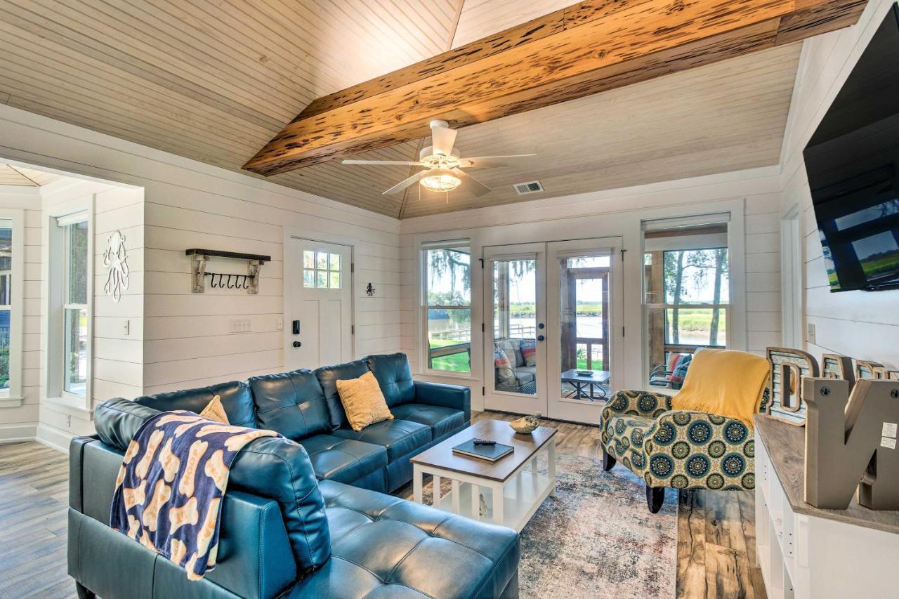 Riverfront Darien Cottage With Private Dock! Extérieur photo